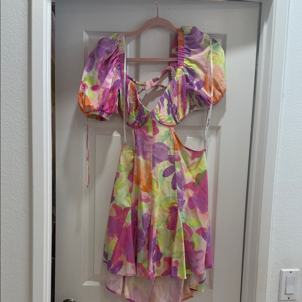 For Love And Lemons Multicolor cut out sexy Dress